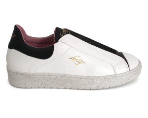 zapatilla deportiva para hombre blanco y negro