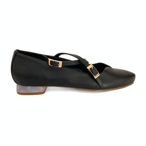 Zapatos ballerinas bajas para mujer Fanatik eco vegan en negro